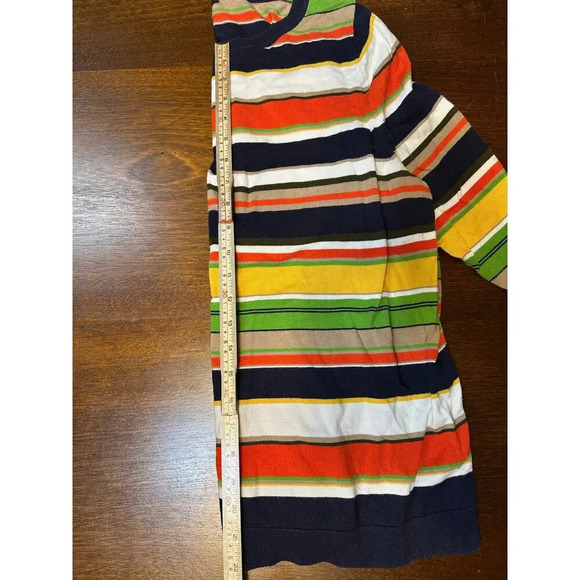 Talbots Women 2X Colorful Striped Pullover Sweater Top Fun Artsy Art to Wear - Picture 7 of 13